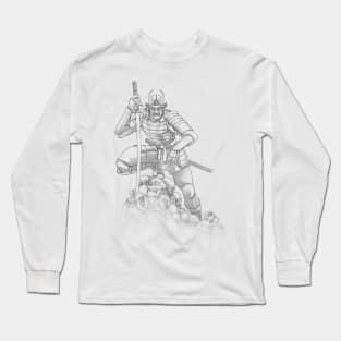 Samurai Skulls Long Sleeve T-Shirt